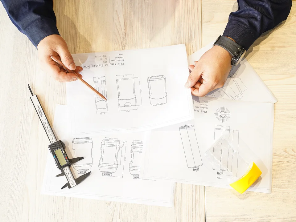 Bottle drawing and component review at Gracepack